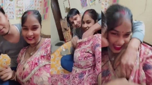 Desi MMS XXX of Bhabhi Big Boobs Squeezed Hard by Devar