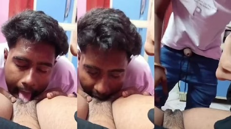 Desi MMS of Horny Guy Licked His Gf’s Pussy Like A Dog